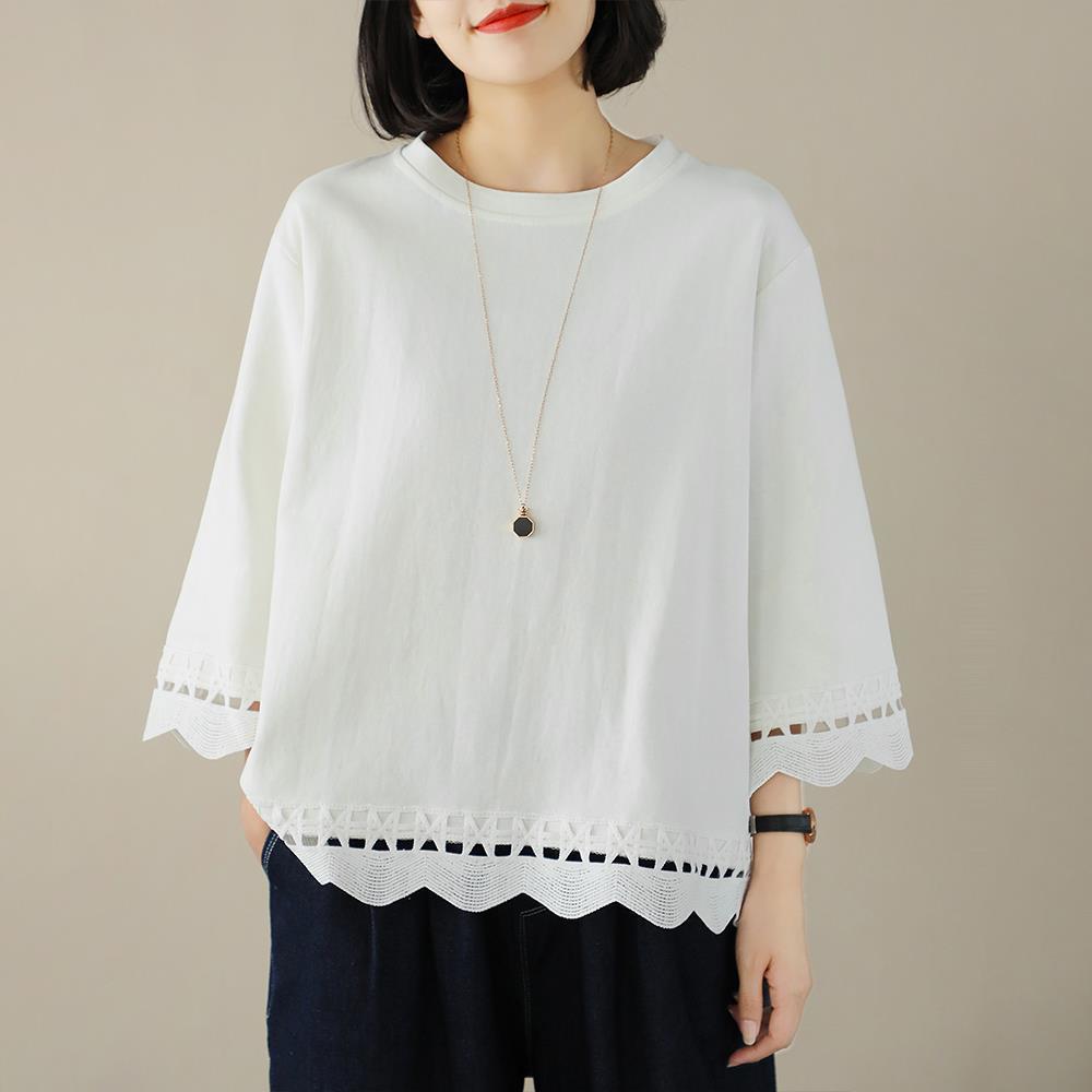 Женская осенняя повседневная универсальная тонкая свободная рубашка XXXXXL