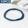 10pcs Simple Multi Loop Hair Bands Women Basic Solid Color Rubber Band Hair Accessories Headband Holder Scrunchies Gift for Girl