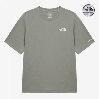 The North Face Release ShorT Sleeve T shirT Grayish Khaki nT7us02d