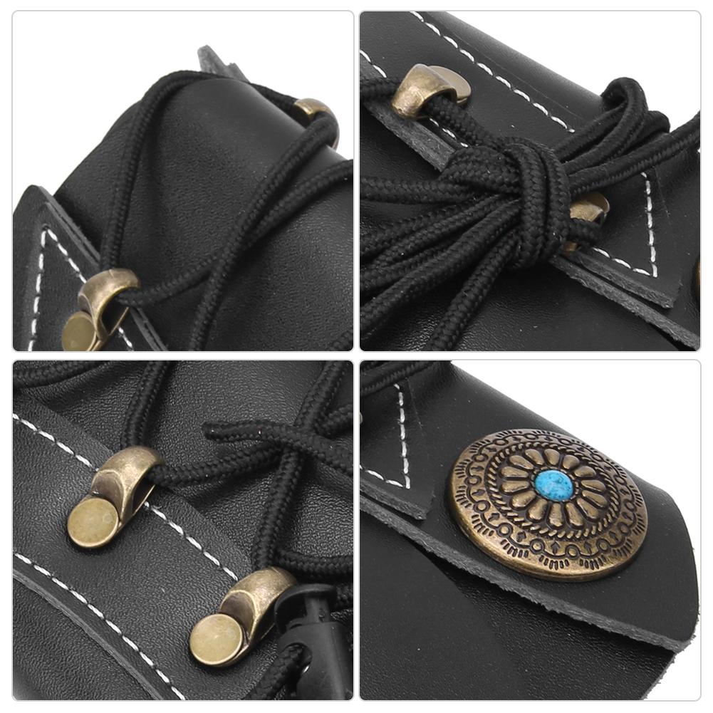 G63 Leather Archery Arm Protector Guard Armband for Shooting Hunting Archery Arrow Bow Supplies EquipmentBlack