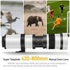 Super Telephoto Lens for Canon/Nikon/Sony - 420-800mm F/8.3-16 Long Focus Lens (Manual Zoom) for Manual Focus Dslr Cameras Lens