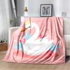 HD Cartoon Cute Swan Cygnus Soft Plush Blanket,Flannel Blanket Throw Blanket for Living Room Bedroom Bed Sofa Kids Cover Gitt 3D
