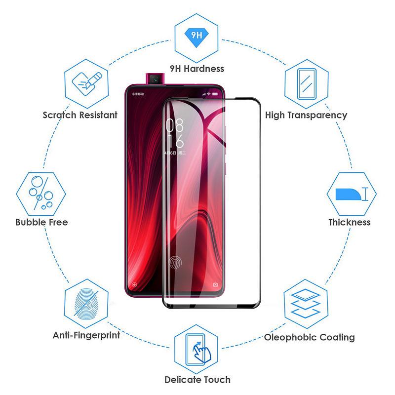Full Cover Screen Protector Slim Tempered Glass Phone Film for Samsung Huawei Xiaomi Nokia Honor 20s