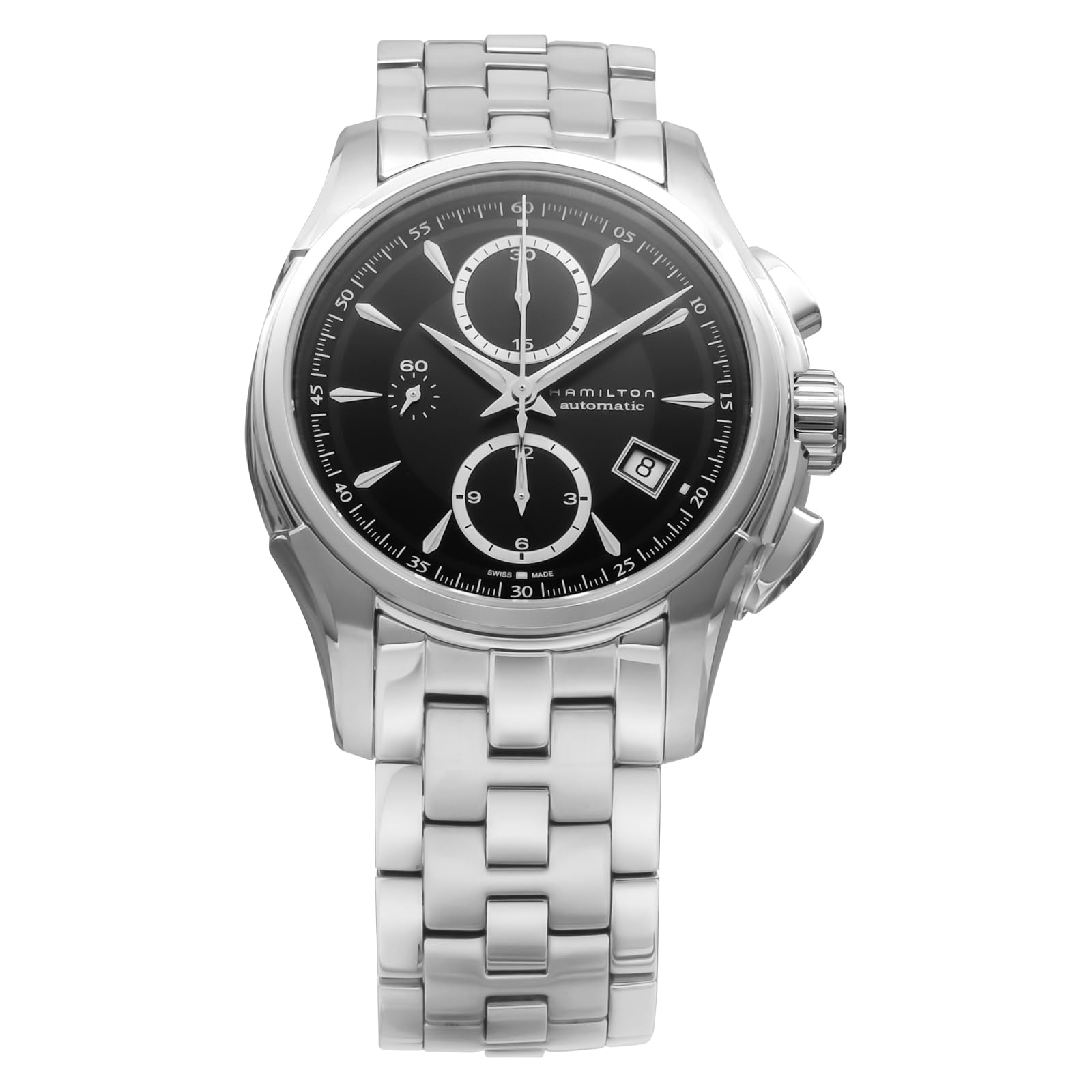 

Watch Jazzmaster Jazzmaster Auto Chrono Black Dial Stainless Steel Sapphire Glass Automatic 42MM Swiss Brand Watch H32616133 Silver [Hamilton] Men s