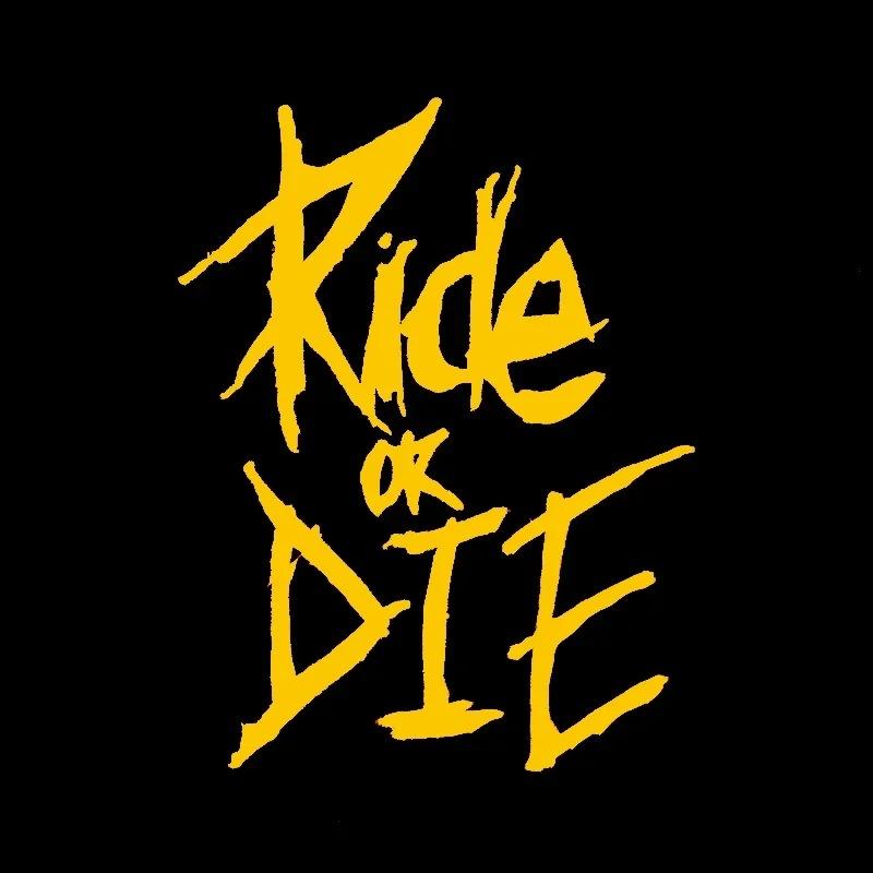 Motorcycle Sticker RIDE OR DIE Helmet Decals Stickers Car Refit Creative Body Decoration Decals Waterproof Bumper Sticker