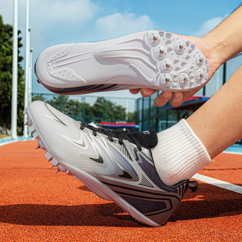 Track Field Shoes 8-Spike Running Sneakers Professional Sprint Race Spiked Shoes Training Sports Shoes Non-slip Trainers