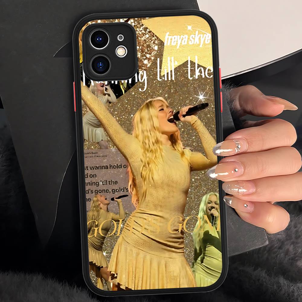 

Singer F-Freya Skye Silicone Case For IPhone 16 15 14 13 12 11 Pro Max Plus X XS MAX Shockproof Matte Cover iphone 12pro max