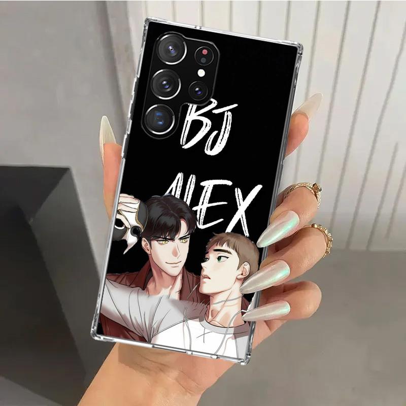 Anime B-J-Alex Phone Case for Samsung Galaxy S26 S24 S23 Ultra S25 Edge S22 S21 Plus S20 FE + Soft Print Shell Funda Galaxy S24