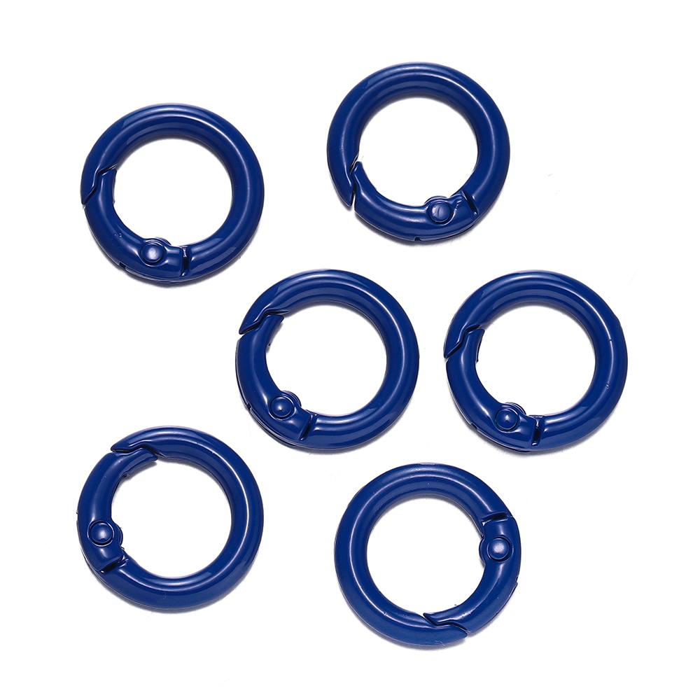 5Pcs Colorful O Ring Spring Clasp Openable Round Carabiner Keychain Clips Hook Dog Chain DIY Jewelry Buckle Connector