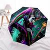 Maleficent, Villains Themed Automatic Opening and Closing Umbrella, Brightly Colored 8-rib Portable Umbrella, Suitable for Men and Women, A Perfect Gi