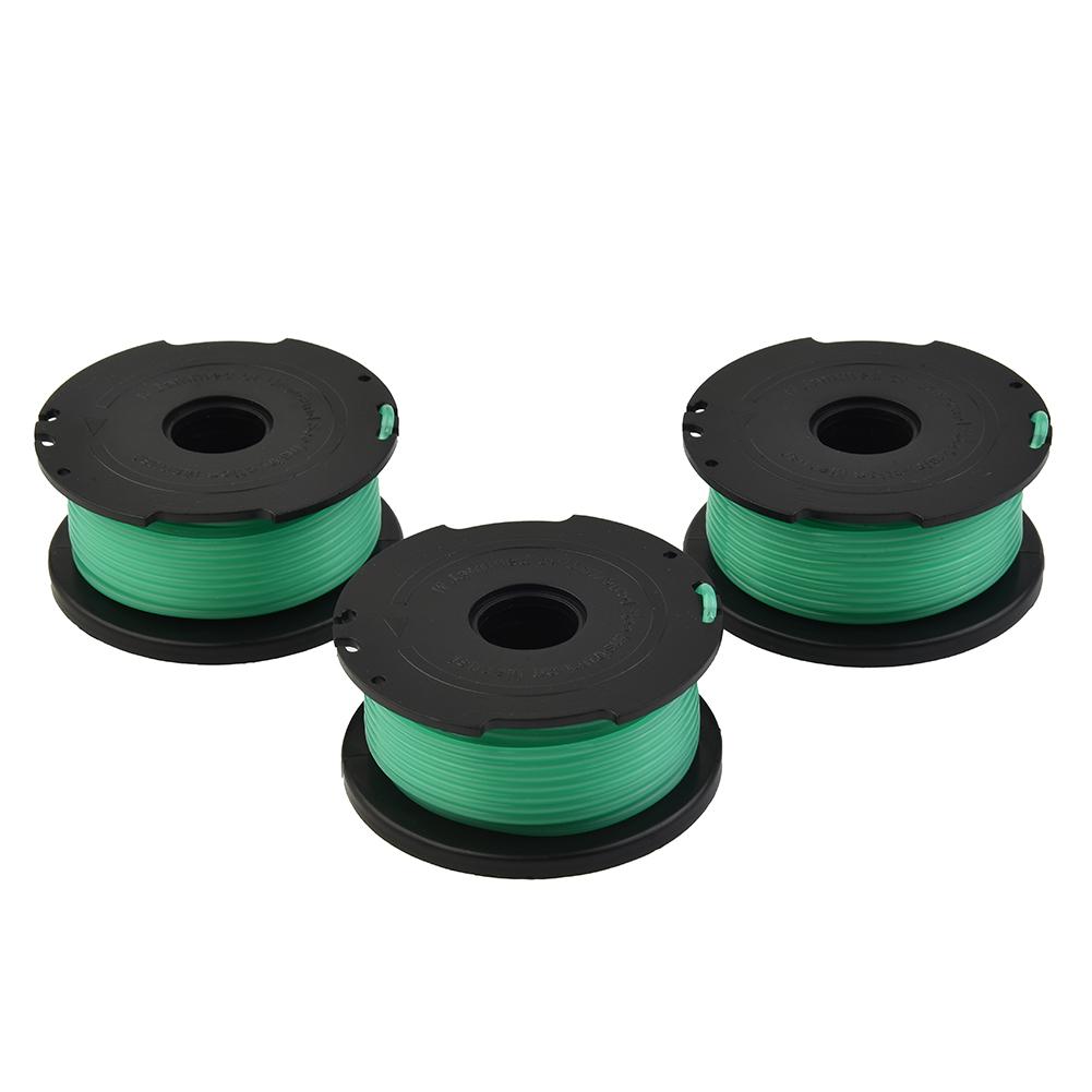 Trimmer Spool Line Assembly String For Black & Decker GL7033 Grass Lawn Mower Replacement Spare Spool & Line 3PCS