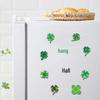 20 Four-Leaf Clover Soft Magnets: Green Plant-Themed, Creative, Waterproof Refrigerator Decor