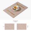 ZISIZ Simple Square Double-Sided Fabric Placemat