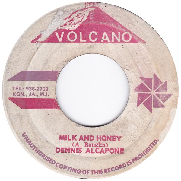 

7inch Record DENNIS ALCAPONE VOLCANO ALL STARS Milk And Honey NONE Volcano 1972 Jamaica Reggae Ska Dub Used