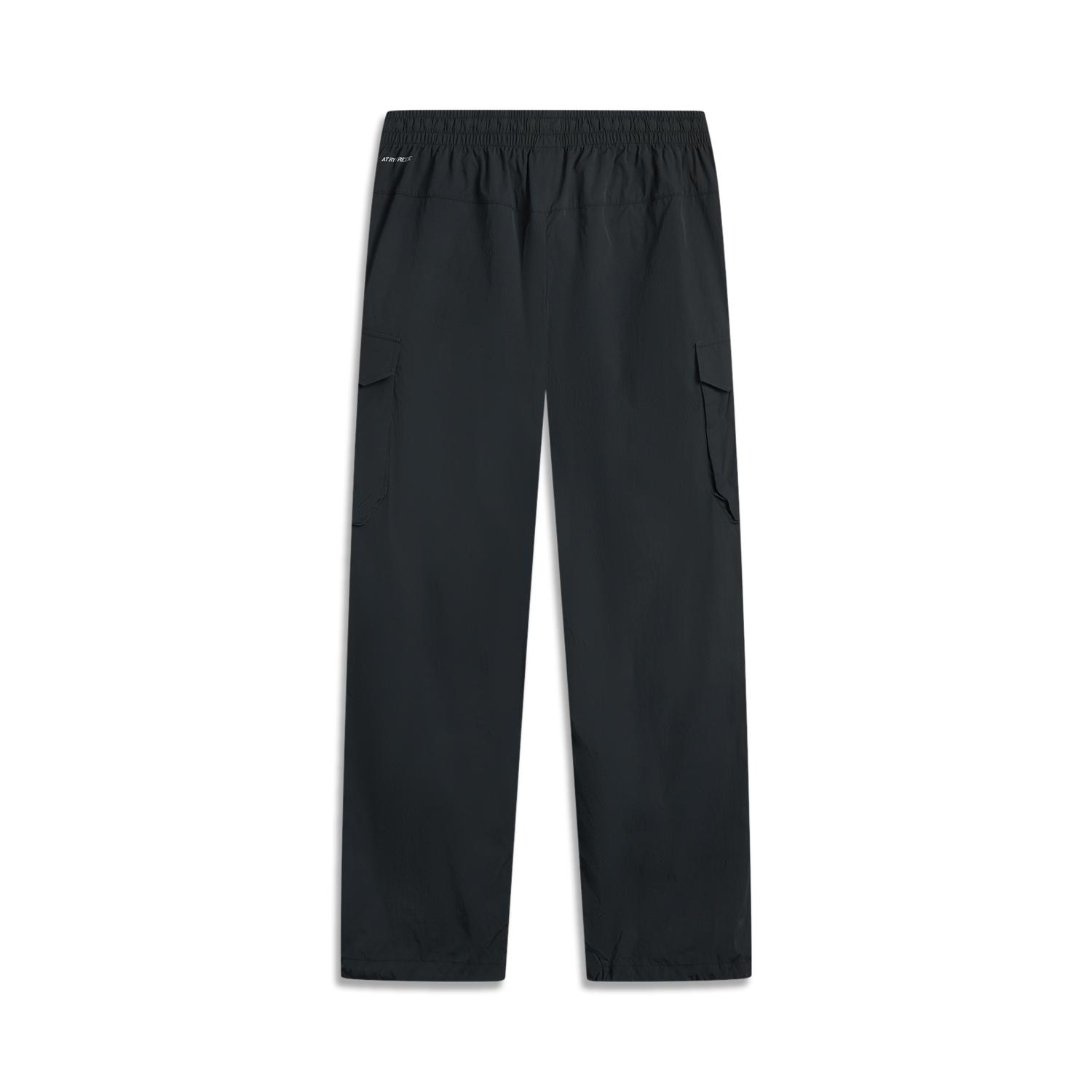 

Li Ning Badfive Повседневные Простые Свободные Однотонные Прямые Вязаные Спортивные Штаны Мужские низы Черный AYKV311-2 L