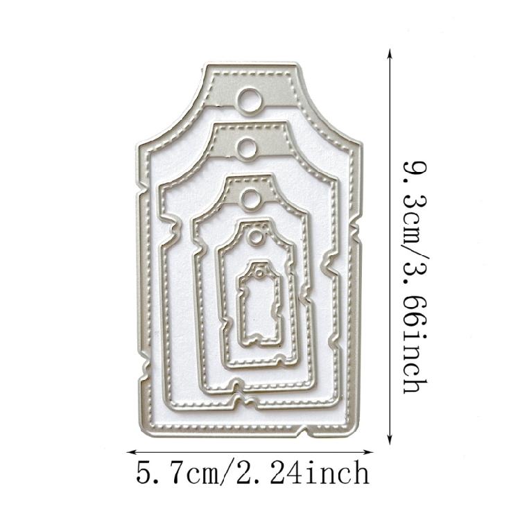 Metal Cutting Dies Hanging Tags Scrapbooking Stencil Card Embossing DIY Photo