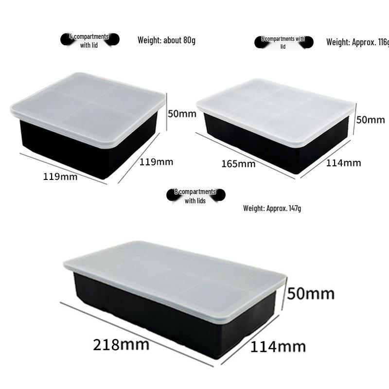Food Grade Silicone Ice Cube and Ball Mold Tray for Easy Release - Perfect for Whiskey Bars and Ice Making