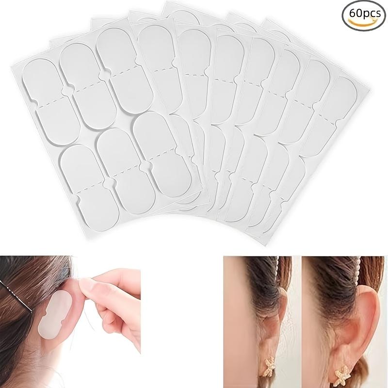 60PCS Invisible Ear Stickers Strongly Support Silicone V-shaped Face Transparent Painless Ear Stickers To Immediately Improve Contour Shaping