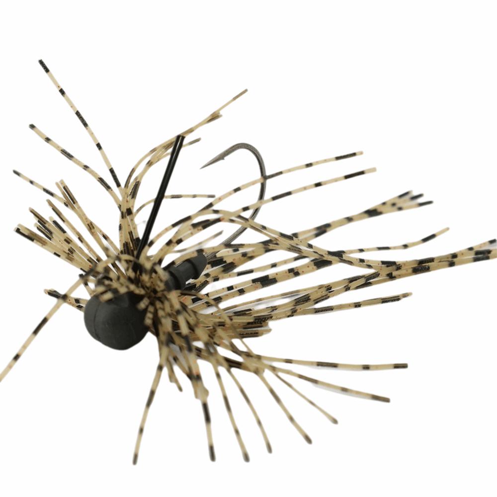 

Weedless Design Tungsten Jig Head Rubber Material Rubber Jig Hook Freshwater Fishing A-3.5g