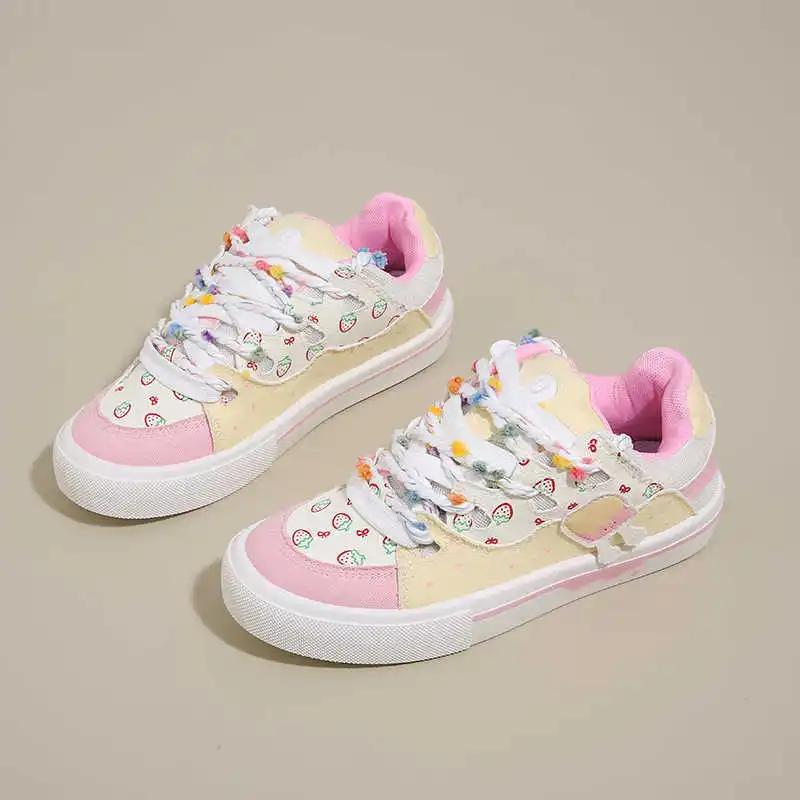 Fashion Thin Heel Playform Famme Basketball Walking Sneakers Woman Green Color Shoes Sports High Grade Sho Authentic Tene Products