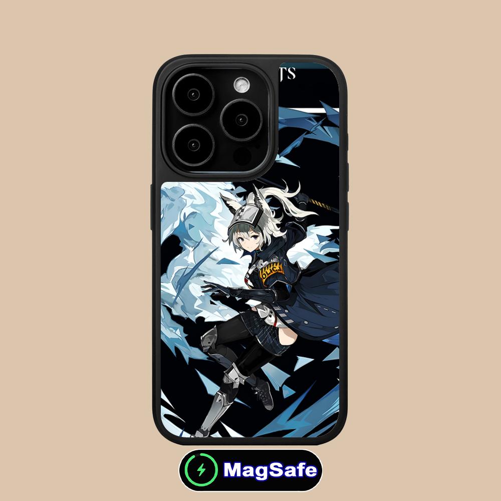 Arknights Grani Matte Surface Magsafe Mobile Phone Case for iPhone 17 16 15 14 13 12 11 Air Pro Max Plus Colorful Cover