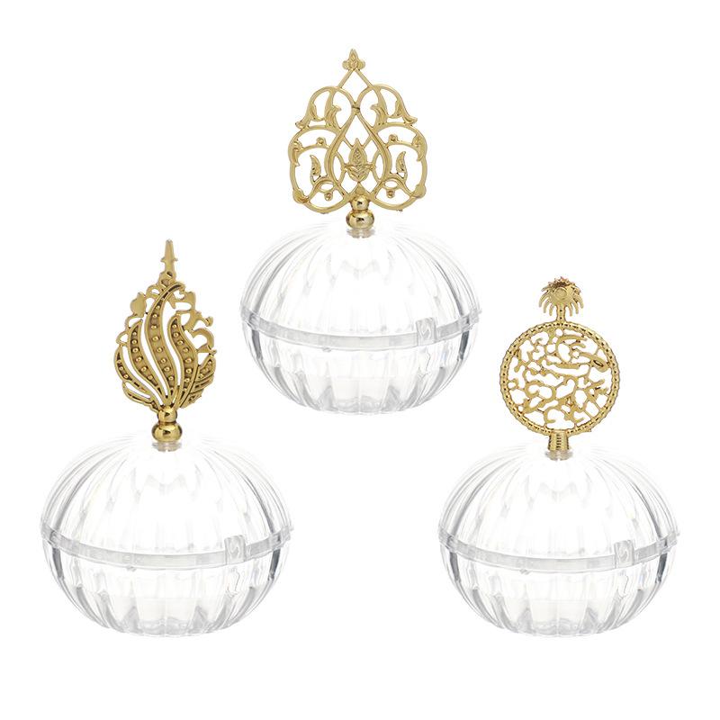 Creative Plastic Candy Box, Palace Banquet Wedding Candy Box, Electroplated Silver New European Plastic Storage Box