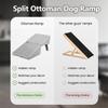 Large Pet Steps, 13.8" High, Lightweight and Foldable, Split Ottoman Design Dog Ramp for Beds and Couches