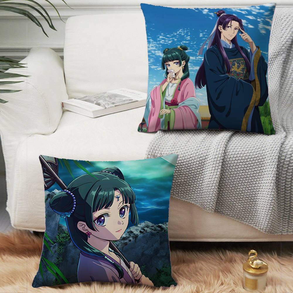 T-The Apothecary Diaries Pillow Case Short Plush Sofa Decorative Gift Home Double-sided Printing Cushion