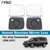 Car Wide Angle Heated Rearview Mirror Lens For Jeep Commander 2006 2007 2008 2009 2010 Replace Mirrored Glass Cars Accessories