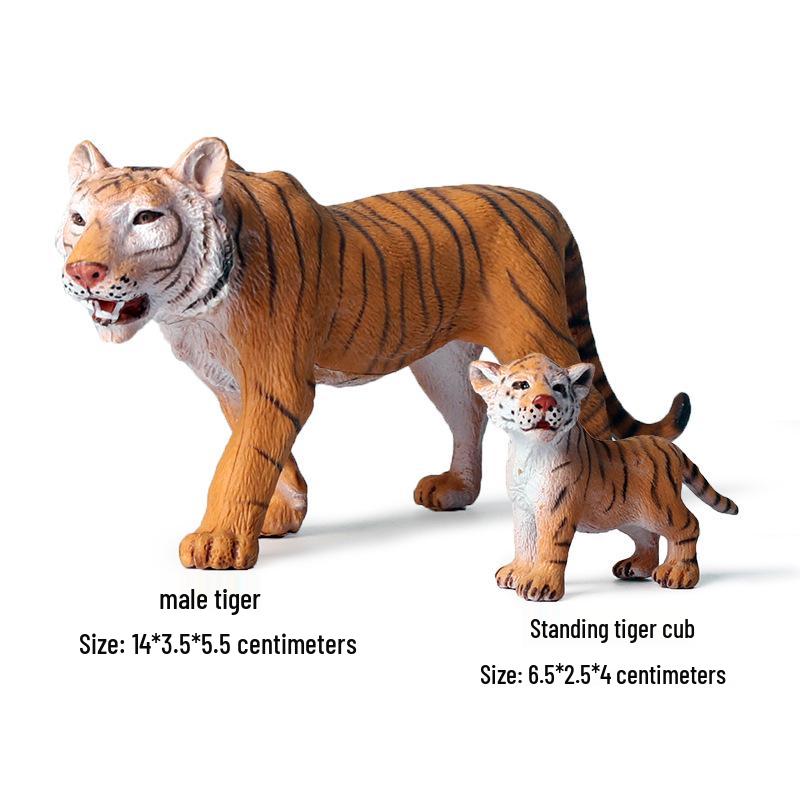 Animal Model Set: Lion, Tiger, Elephant, Panda, Giraffe, Hippo, Rhino, Sheep