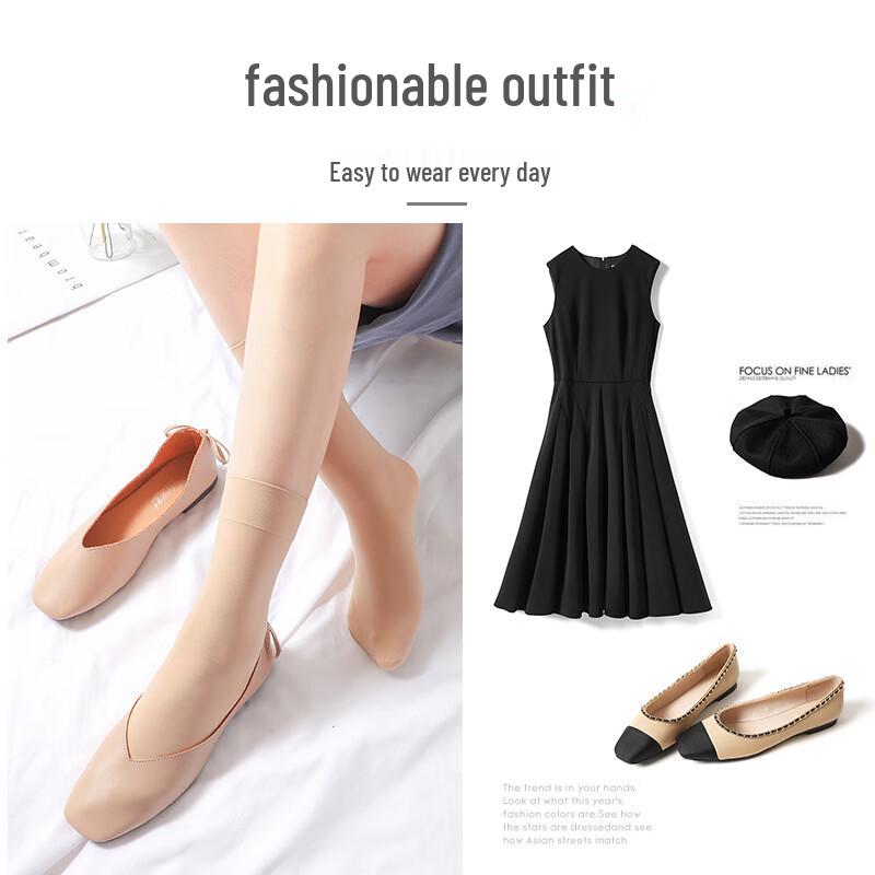 Langsha Women's Velvet Mid-Calf Stockings