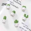 Metal Cabinet Magnets 6Pcs Potted Cactus Refrigerator Magnets, Mini Kitchen Fridge Small Magnet Magnet, Memos Notes Photos Holder, Decorative