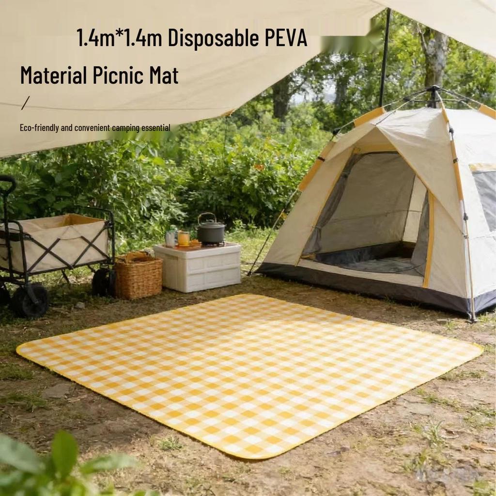 Thickened Waterproof Foldable Picnic & Beach Mat - Moisture-Proof for Outdoor Camping and Spring Outings