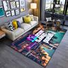 "Grand Theft Auto VI Neon Cityscape Design Non-slip rug suitable for living room and bedroom sofas"