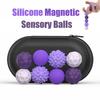 Balles sensorielles magnétiques en silicone, jouet anti-inquiétude, apaisant pour l'autisme, pour enfants et adultes, soulage l'anxiété et le stress
