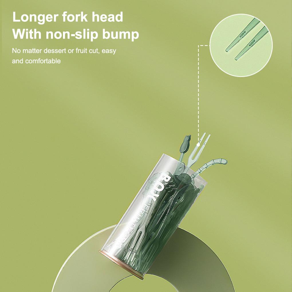 Pack of 36 Fruit Forks Dining Bar Cake Dessert Picks Reusable Washable Lunch Party Cutlery Buffet Tableware with Holder