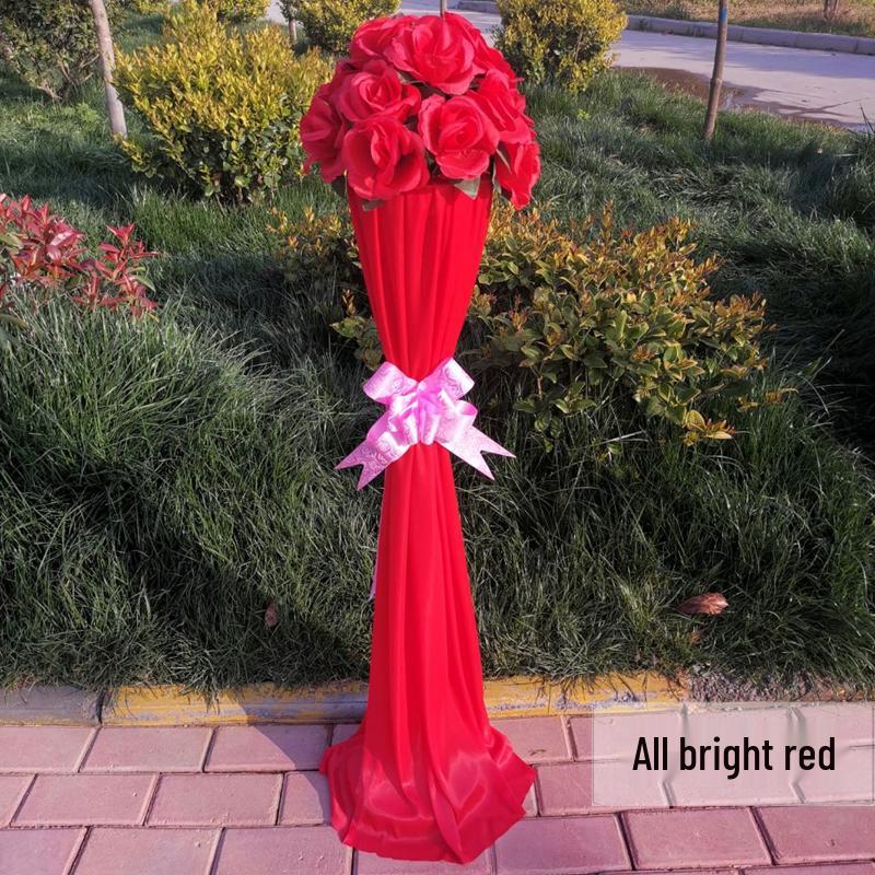 Свадебные цветочные колонны для прохода - Элегантные цветочные корзины для декора прохода и китайские свадебные аксессуары