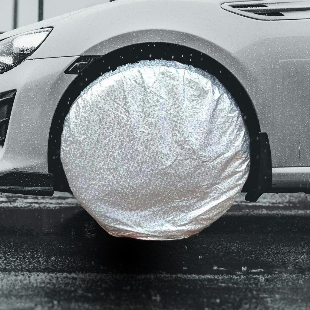 Trailer Tire Covers Waterproof Tire Protector Covers UV-Resistant Protector For Outdoor Summer Camping RV Snow Protection