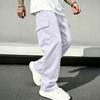 Men's Loose Fit Cargo Sweatpants Straight Leg Casual Pants with Drawstring Elastic Waist for Athletic Everyday Wear