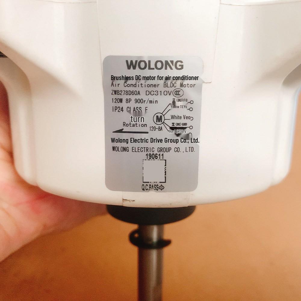 ZWB278D60A: 120W DC Five-Wire Motor for Aux Central Air Conditioner - Brand New Copper Wire
