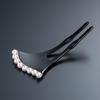 Wavy Pearl Hairpin Hair Ginkgo For Kimono Hair Ornament [Sanbi] [Small] Ornament, Hairpin, Hairpin, Type, Graduation, (Gold Line)