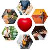 Hand Strengthening Exercise Heart Shaped Squeeze Stress Ball Finger Massage Ball Hand Grip Ball For Hand SqueezeStress Relief