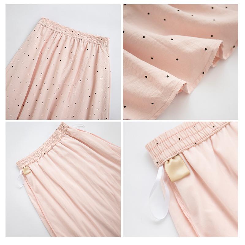 White Polka Dot Skirt for Women New Arrival Summer Drooping Elastic Waist Covering Hips A-line Skirt Gentle Style Long Skirt