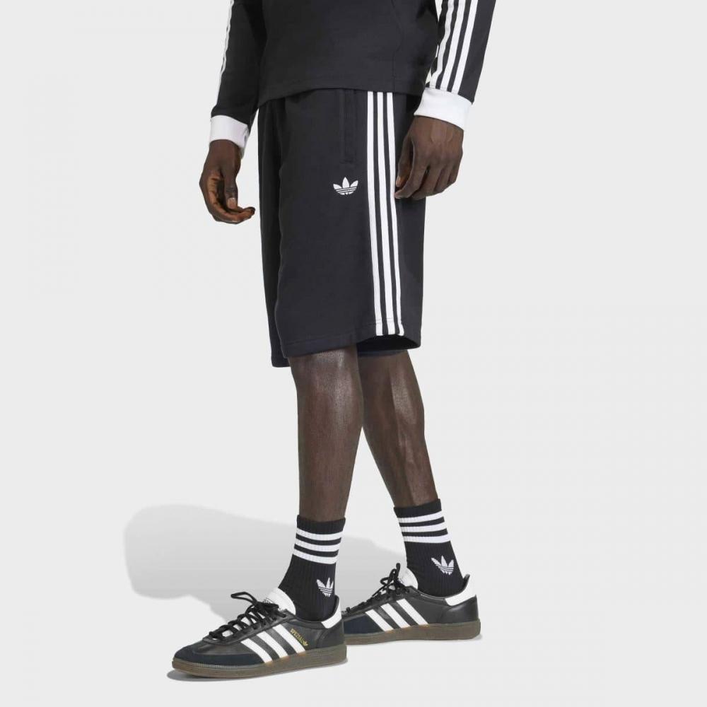 Adidas Classic 3 Stripe Adjustable Waist Shorts Ke3566 XS