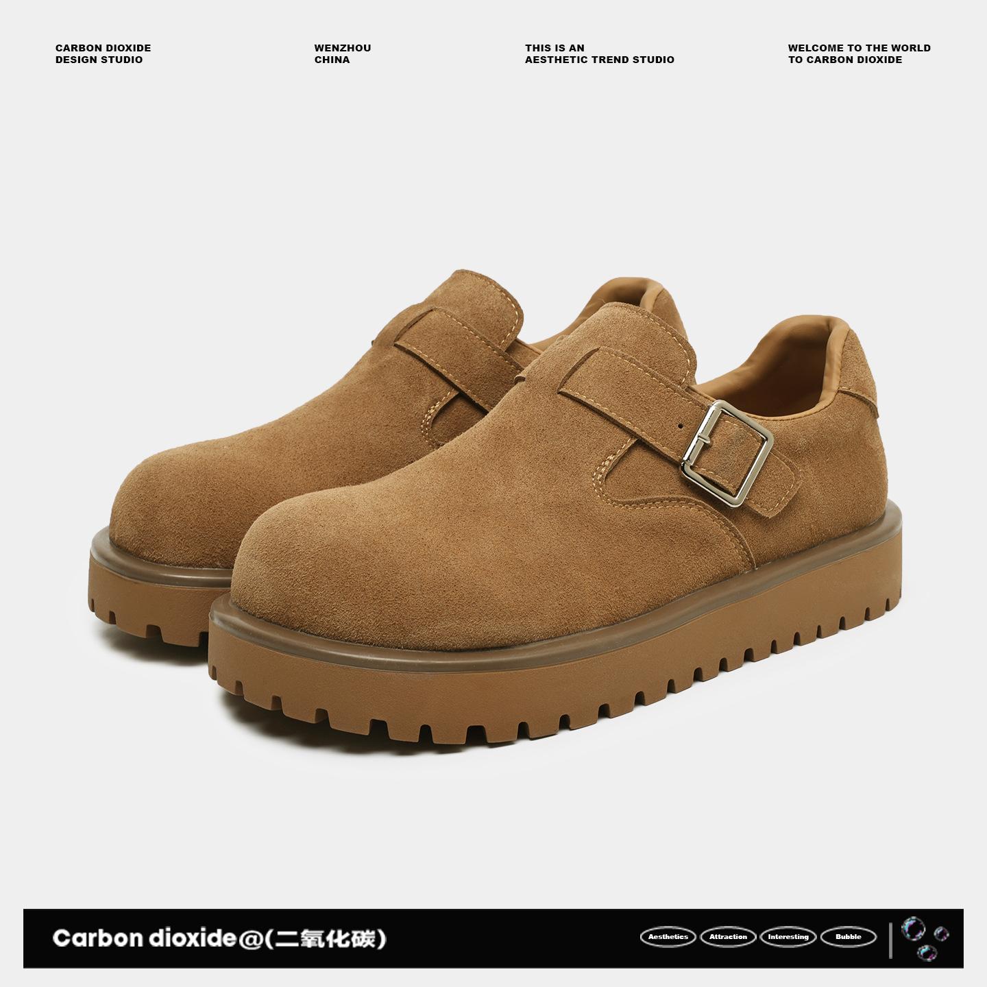 

Birkenstocks new winter leather derby shoes platform heightening shoes lightweight casual cotton shoes 39 верблюд