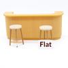 3Pcs Plastic Furniture Playing House Miniature Table Chair 1:12 Scale Dollhouse Bar Counter Scene Model Doll House Accessories