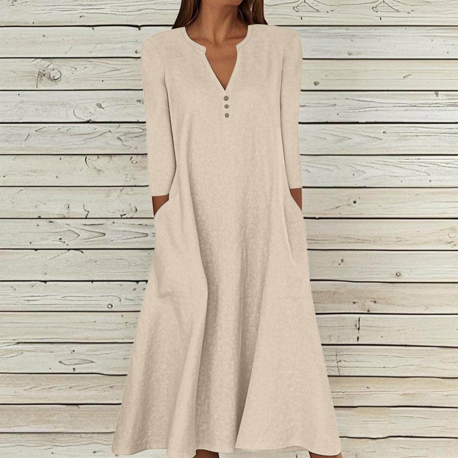 

Женское повседневное и модное платье средней длины без рукавов с круглым вырезом L