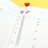 Fashion Stainless Steel Metal Bookmark Painted Heart Shape Book Page Marker Pagination Mark Gifts