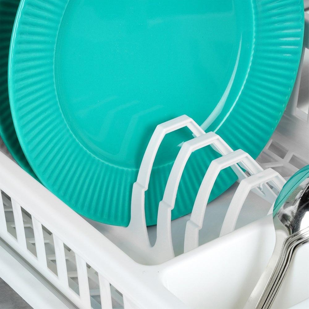 Kitchen Drainer for Dishes, Plates, and Cups, Single-Tier, Small