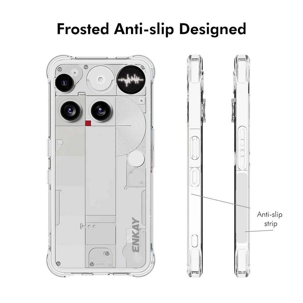 For Nothing Phone (3) 5G Clear Phone Case Shockproof Anti-slip TPU Cover